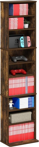 Dvd shelf tall narrow - 9-shelf,